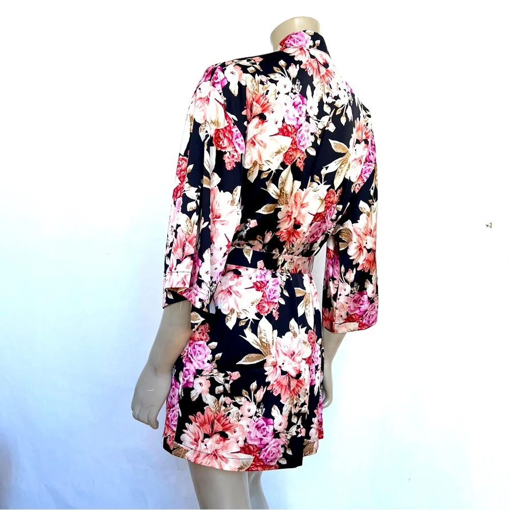 Floral Kimono Robe - Picture 6 of 9